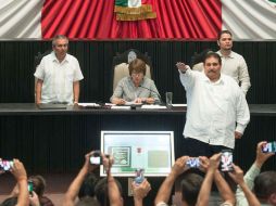 Miguel Ángel Pech Cen, propuesto por la fracción parlamentaria del Partido Acción Nacional, es licenciado en derecho. TWITTER / @FGQUINTANAROO