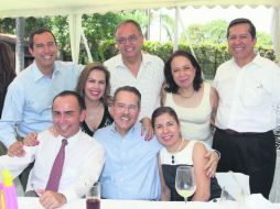 Ocho de los nueve hermanos Plasencia: Jorge, Magui, Carlos, Malu, Pepe, Enrique, Juan Pedro y Any.  /