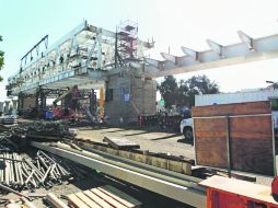 Estructura. Este es el avance que presenta lo que será la estación Mercado del Mar. EL INFORMADOR / E. Barrera