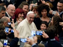 La llamada de Francisco causó sorpresa y perplejidad en el estudio. AFP / T. Fabi