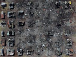 Vista aérea del mercado San Pablito en Tultepec; hay por lo menos 46 lesionados. AFP / ARCHIVO