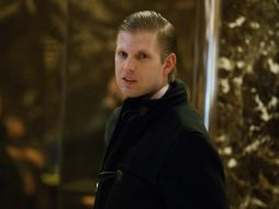 Eric Trump informó el miércoles que le duele dejar de solicitar donativos para su organización. AP / ARCHIVO