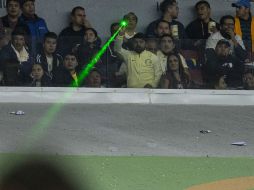 Las reacciones en redes sociales no tardaron y de inmediato fue etiquetado como #LordLáser. AP / C. Palma