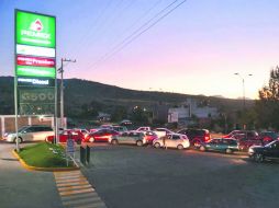 Sahuayo fue el primer afectado por la falta de combustible. ESPECIAL /