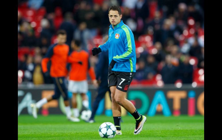 De momento, ''Chicharito'' está tomando unas vacaciones, y se relaja tras terminar el año con una larga sequía goleadora. MEXSPORT / ARCHIVO