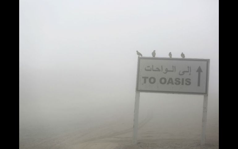 La visibilidad cayó por debajo de los 50 metros en algunas áreas. AP / J. Gambrell