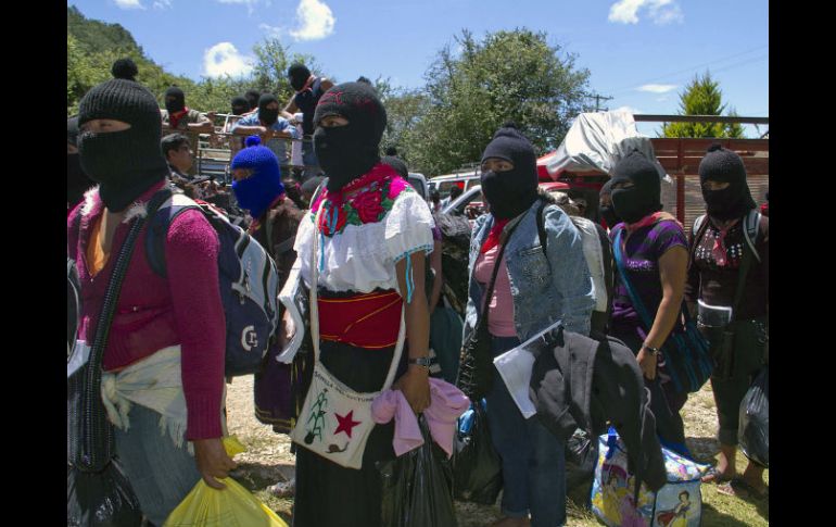 El EZLN y el CNI señalan que 'es el tiempo de la dignidad rebelde y de construir una nueva nación'. AFP / ARCHIVO