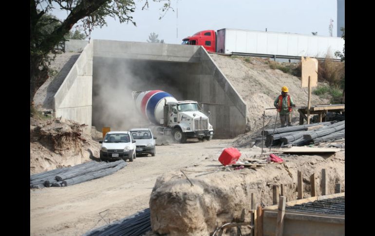 Entre los trabajos que se realizan en la zona está el colado de losas tapa de los túneles. EL INFORMADOR / R. Tamayo