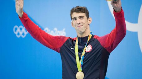 A sus 31 años, el más grande nadador de la historia, Michael Phelps, es ''el retirado del año''. MEXSPORT / ARCHIVO