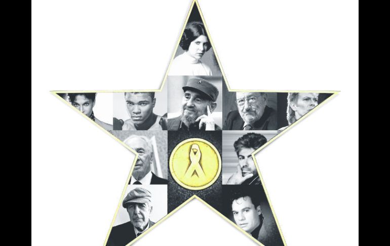 Este 2016 estuvo marcado por un alto índice de decesos de famosos en todos los ámbitos. EL INFORMADOR / J. López