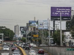 El Nuevo Reglamento de Anuncios para Guadalajara también limita la instalación de espectaculares en el Centro Histórico. EL INFORMADOR / ARCHIVO