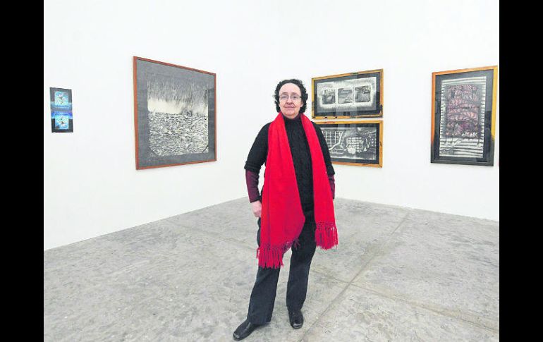Mónica Mayer. En la exposición 'Si tiene dudas... pregunte', el año pasado en el MUAC. ESPECIAL / A. Ramírez