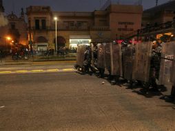 Almaguer aseguró que acudieron al llamado de comerciantes, ante el temor de que suscitaran disturbios. EL INFORMADOR / F. Atilano