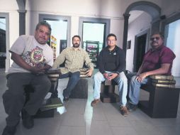 Responsables. De izquierda a derecha César Vargas, Gamaliel Pacheco, Antonio Mendoza e Ignacio Olguín. EL INFORMADOR / R. Tamayo