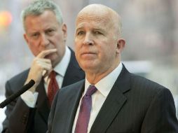 En una conferencia de prensa De Blasio indicó que Nueva York experimentó una reducción generalizada en el índice criminal de hace años. AP / M. Altaffer