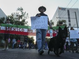 La protesta pacífica se volverá a desarrollar el siguiente sábado a las 10:00 horas. EL INFORMADOR / F. Atilano