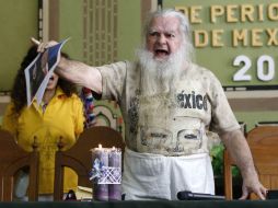 El 'Brujo Mayor' hizo un ritual a Donald Trump para que le vaya bien y no 'moleste a México'. SUN / A. Salinas