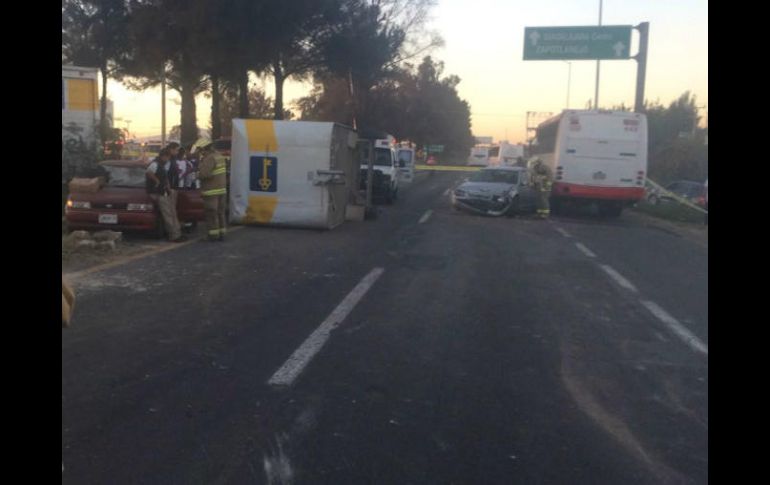 Las autoridades determinarán las causas y los responsables del accidente. ESPECIAL / Protección Civil Jalisco
