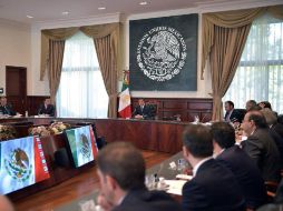 Peña Nieto y su gabinete se reunieron por casi seis horas este jueves. TWITTER / @ESanchezHdz