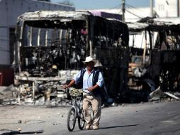 En otras ciudades, como en Ixmiquilpan, Hidalgo, las manifestaciones sí han terminado con enfrentamientos severos. SUN / J. Serratos