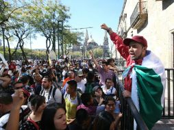 Con esta, ya son tres manifestaciones que se llevan a cabo en Jalisco. EL INFORMADOR / R. Tamayo