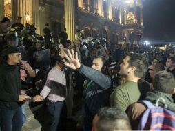 La agrupación que participó en uno de los seis contingentes expuso que hubo varios intentos por generar violencia. EFE / ESPECIAL