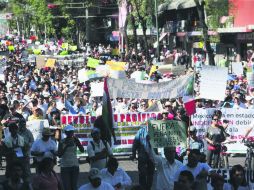 Ciudadanía. La organización de los propios participantes permitió que no se registraran incidentes violentos. EL INFORMADOR / R. Tamayo