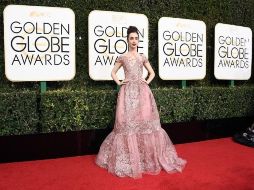 Lily Collins portó un Zuhair Murad Couture que la encumbraba como una de las mejores vestidas de la noche. AFP / F. Harrison