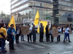 En el sitio se encuentra Beatriz Mojica, secretaria general del PRD y Raúl Flores, presidente del Sol Azteca en la Ciudad de México. TWITTER / @PRDMexico