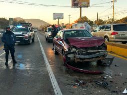 Los hechos sucedieron sobre la carretera Morelia en sentido hacia Guadalajara, a la altura de San Agustín. ESPECIAL / Policía de Tlajomulco