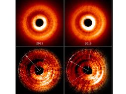La estrella tiene aproximadamente ocho millones de años de edad y es ligeramente menos masiva que nuestro sol. TWITTER / @NASA_Hubble