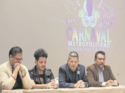 Organizadores. De izquierda a derecha Martín Ortega, Ricardo Beltrán, Hugo Beltrán Jiménez y Roberto Monroy. EL INFORMADOR / M. Vargas