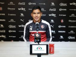 ''Yo voy a dar lo mejor de mí para aportar y ayudar, jugar cada partido y buscar goles'', dijo Barragán TWITTER / @atlasfc