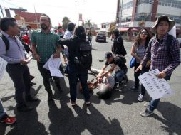 Los asistentes a la movilización condenaron que la marcha no fuera custodiada por elementos de la Policía Municipal. SUN / ESPECIAL