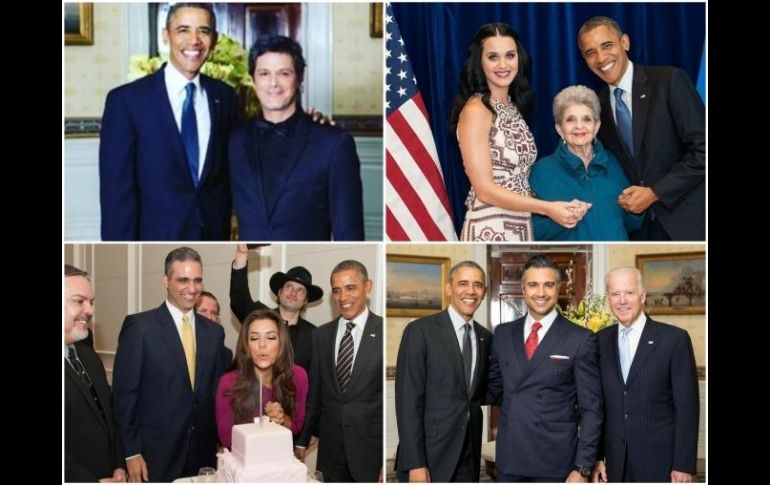 Diferentes personalidades del medio publicaron imágenes  junto a Obama. INSTAGRAM /