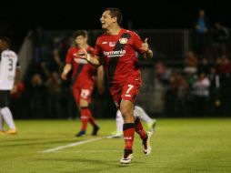 Tuvieron que pasar 19 partidos, para que el delantero del Bayer Leverkusen., Javier Hernández volviera a marcar un gol. TWITTER / @bayer04_es