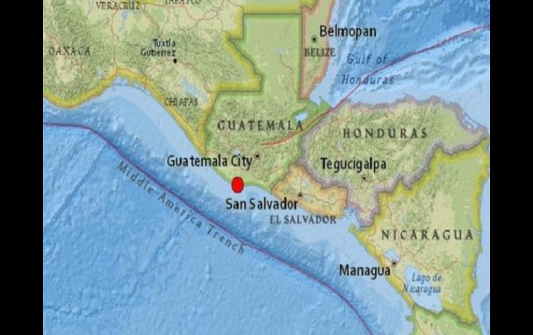 El epicentro se localizó 114.5 kilómetros al suroeste del departamento de Escuintla. ESPECIAL / USGS