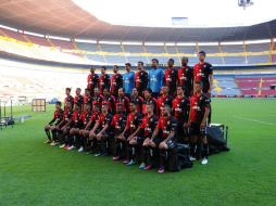 La captura se realizó momentos antes de que los jugadores iniciaran una práctica en la cancha del inmueble. ESPECIAL / Atlas FC