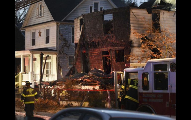 El tercer nivel  de la casa se derrumbó y el segundo quedo parcialmente destruido. AP / J. Jackson