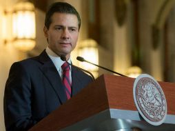 'Es dinero que está guardado y hoy se los queremos entregar', aseguró Peña Nieto. NTX / Presidencia