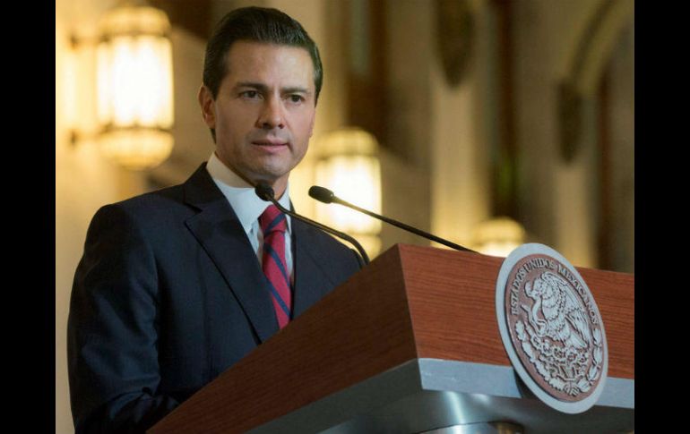 'Es dinero que está guardado y hoy se los queremos entregar', aseguró Peña Nieto. NTX / Presidencia