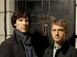 Benedict Cumberbatch y Martin Freeman, protagonistas de 'Sherlock', una de las cartas fuertes de BBC iPlayer. ESPECIAL /