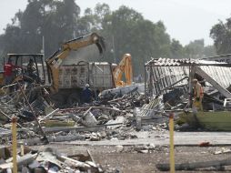 El tianguis de San Pablito en Tultepec quedó devastado por la explosión que dejó más de 60 heridos y 39 muertos. SUN / ARCHIVO