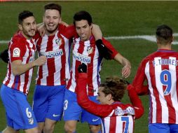 El Atlético marcha en cuarta posición de la Liga española. EFE / J. Martin