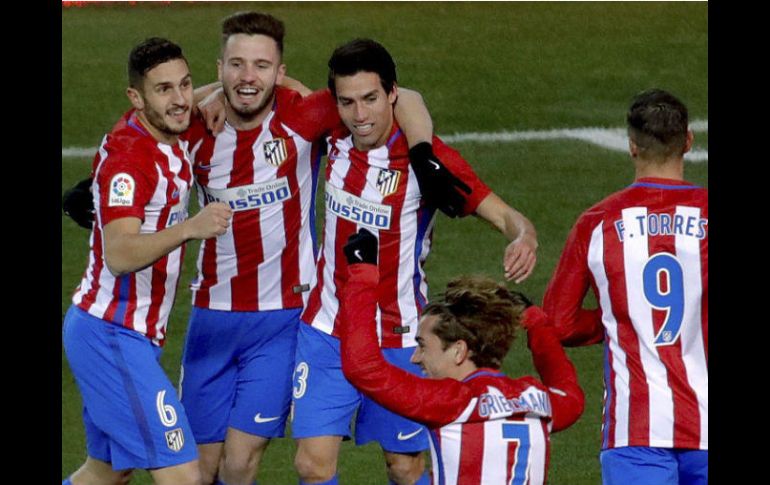 El Atlético marcha en cuarta posición de la Liga española. EFE / J. Martin