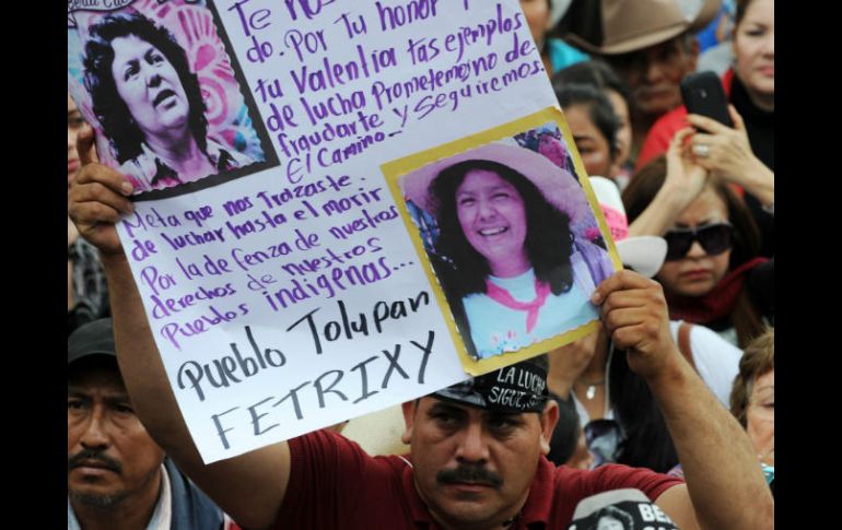 La activista Berta Cáceres fue asesinada en su domicilio cuando se encontraba con su familia. AFP / ARCHIVO