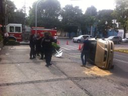 El percance ocurrió ete sábado cerca del mediodía. ESPECIAL / Bomberos de Guadalajara