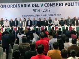 Imagen de la IV Sesión Ordinaria del V Consejo Político Estatal del PRI. TWITTER / @PRI_Jalisco_