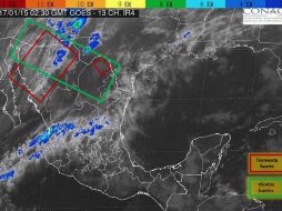 Un canal de baja presión en el sur de México y la entrada de humedad de ambos litorales, generarán lluvias fuertes en algunas áreas. TWITTER / @conagua_clima