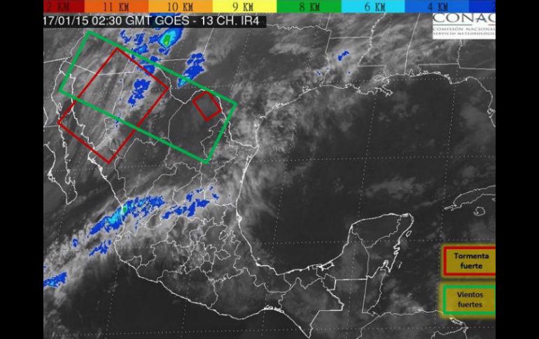 Un canal de baja presión en el sur de México y la entrada de humedad de ambos litorales, generarán lluvias fuertes en algunas áreas. TWITTER / @conagua_clima